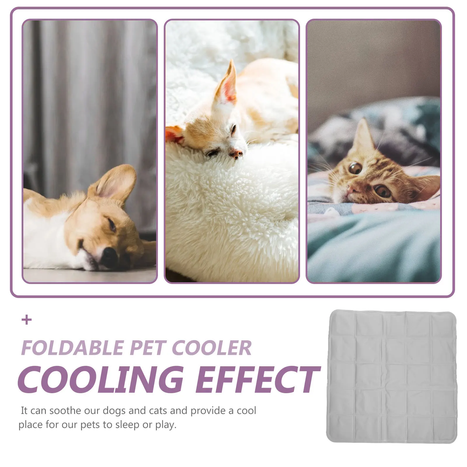 

Pet Ice Mat Dog Cooling for Summer The Cat Mats Pvc Backpack Pad Inflatable Pets