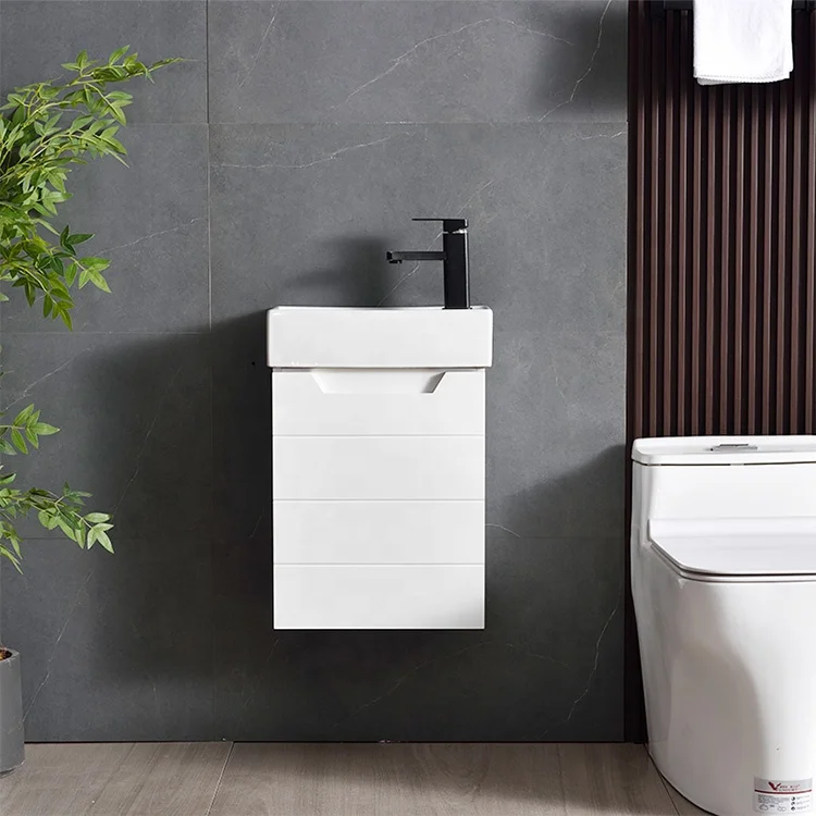 

Мебель для ванной комнаты: белая компактная тумба из массива дерева, одинарная