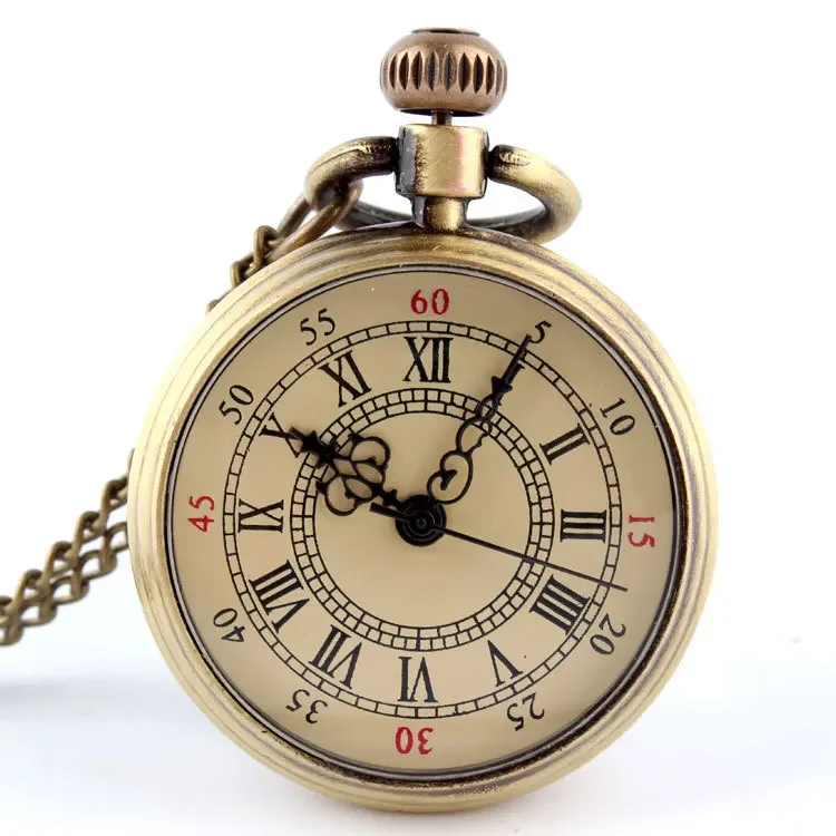 

Small Roman digital scale pocket watch Shi Ying retro linked list sweater chain Joker for men and women