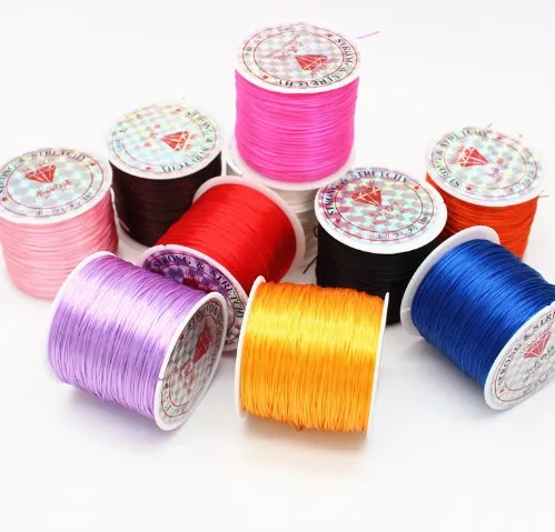 40m/pack High elasticity DIY handmade beaded flat elastic thread can be customized for cross-border use