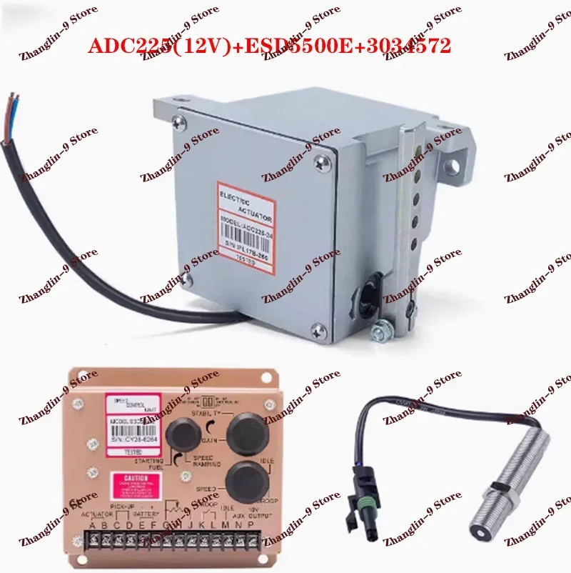 

ADC120 actuator ADC120-24V ADC120-12V Diesel generator Governor Kit 1PCS ADC120 ( 12V OR 24V ) + 1PCS ESD5500E + 1PCS 3034572