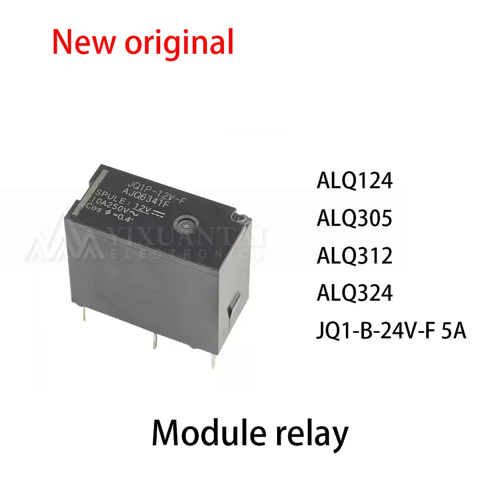 (10pcs) 100% New relay ALQ124 ALQ305 ALQ312 ALQ324 JQ1-B-24V-F 5A Module relay