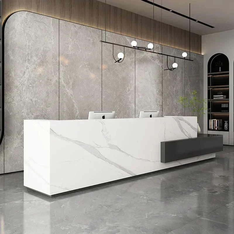 Italian Style Beauty Salon Reception Desks Clothing Store Originality Reception Desks Simplicity Office Furniture Receptie FYRD