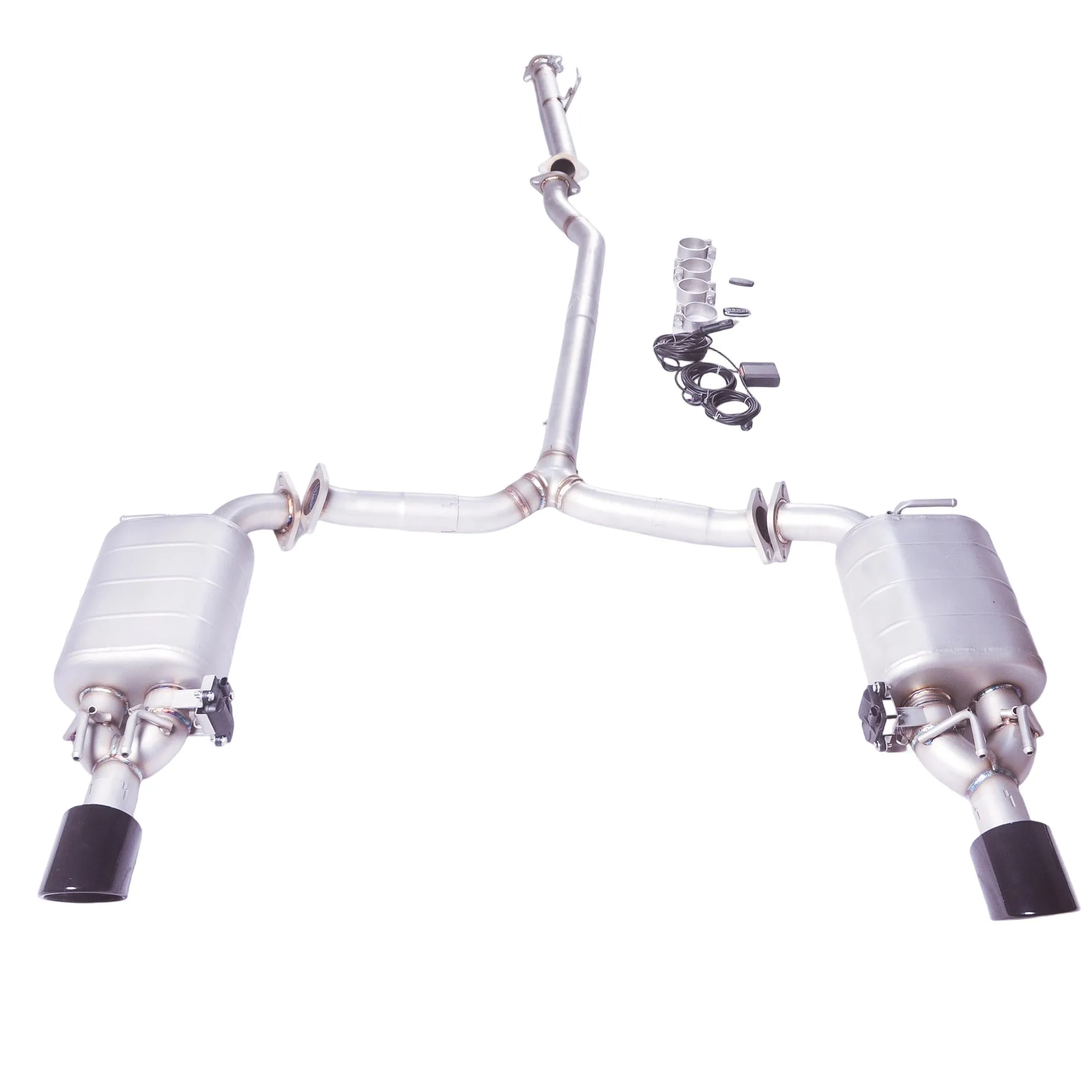 

[Custom products] Suitable for 20 Camry 3.5L V6 Catback stainless steel performance valve exhaust pipe muffler four out