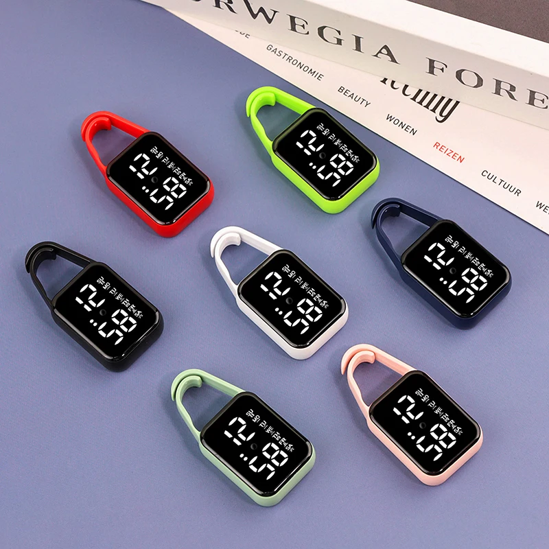 Reloj electrónico Digital LED, llavero con función luminosa, regalos para niños, reloj colgante multifuncional, relojes de bolsillo