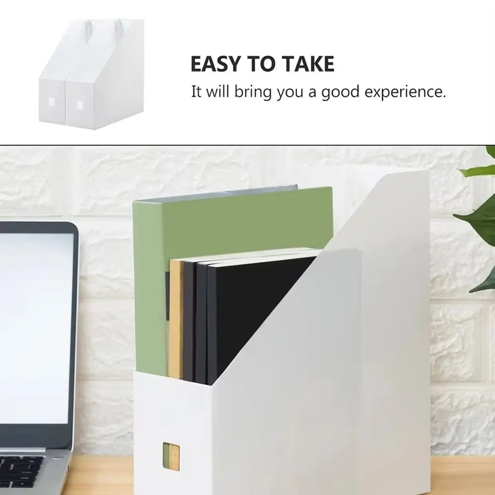 1Pcs Durable Document Paper File Storage Rack Stand Shelf Rack Plastic Desktop File Folder Desk Vertical Book Magazine Holder