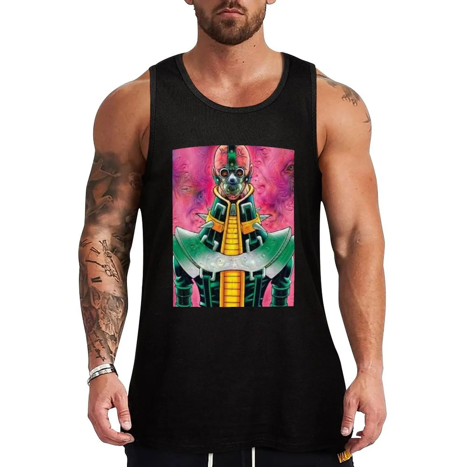 Camiseta sin mangas Jinzo con logo impreso gratis, camiseta informal con gráfico sin mangas