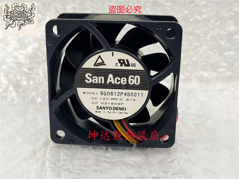 

Ltsf For Sanyo Denki 9G0612P4S0011 DC 12V 0.67A 60x60x25mm 4-Wire Server Cooling Fan