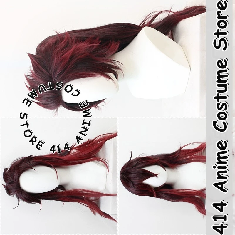 

Game & Anime Tanjiro Kamado Private Adult Design Cosplay Wig Demon Slayer Heat-Resistant Fiber Synthetic Hair