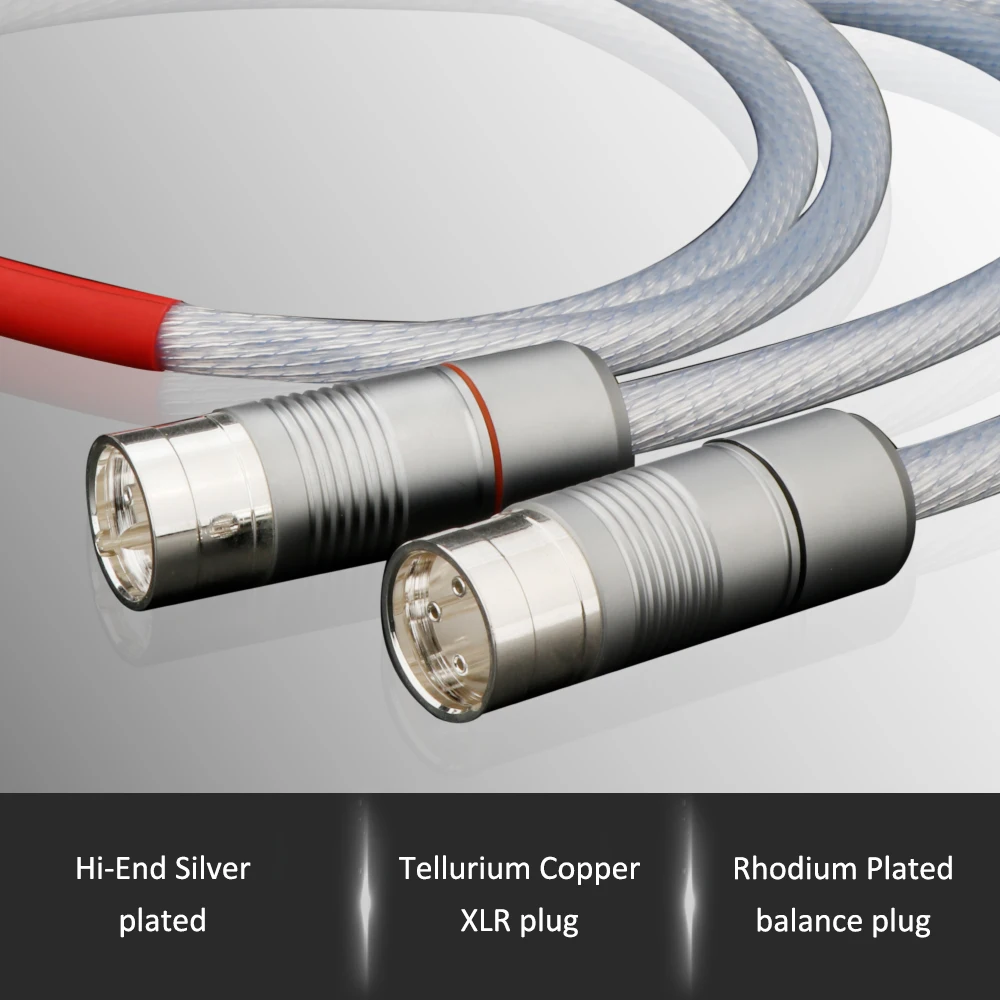 XLR 케이블 Hifi 가라오케 마이크 캐논 케이블 12 코어 OFC 실버 3 핀 XLR 암-수 플러그 밸런스드 라인 오디오 믹서 앰프
