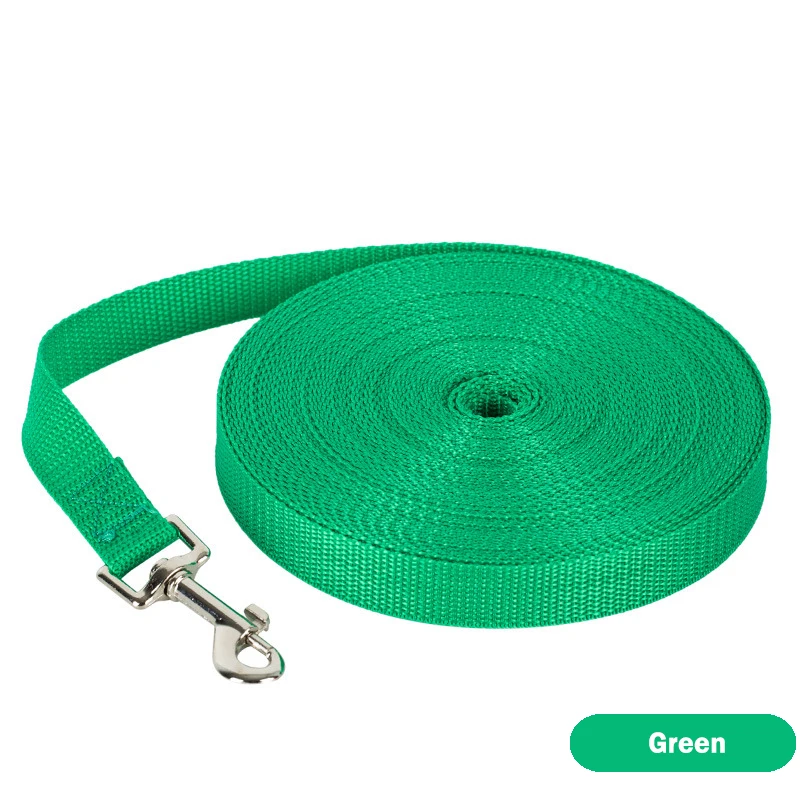 Nylon Traction Rope for Dogs, Pet Leash, Long Rope, Sport Training Supplies, Outdoor Running and Jogging, 15m רצועה לכלב