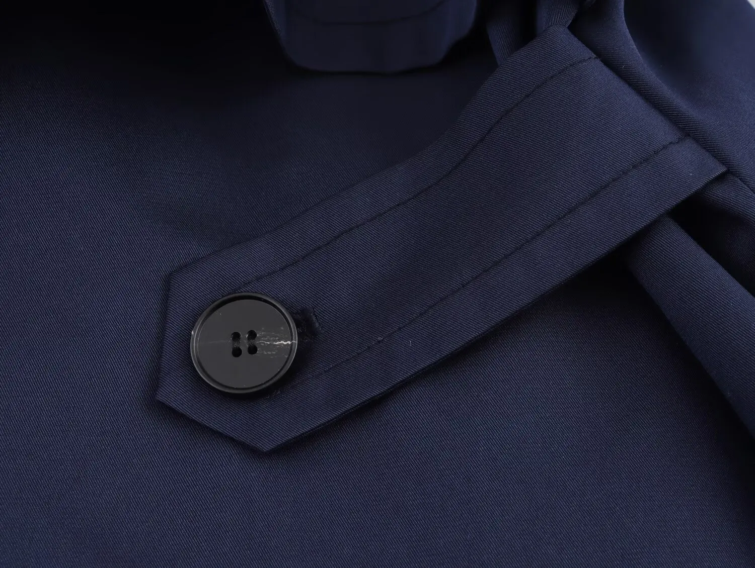 2025 new women's clothing European and American style fashion design loose versatile strap cape jacket