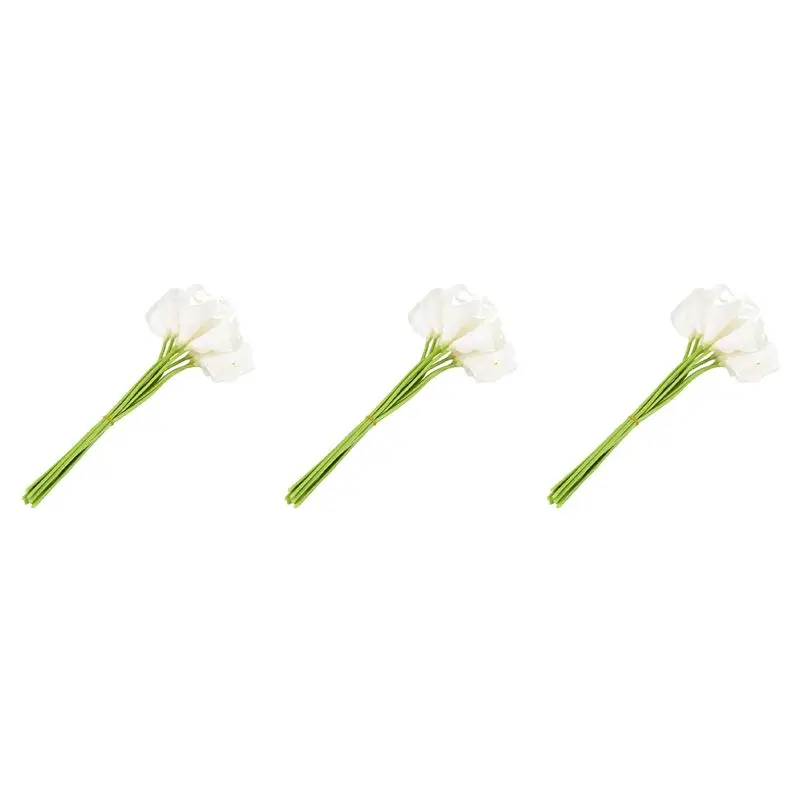

Букет невесты из латекса Calla Lily, 30 головок, реалистичный на ощупь, KC51, белый-ABQU