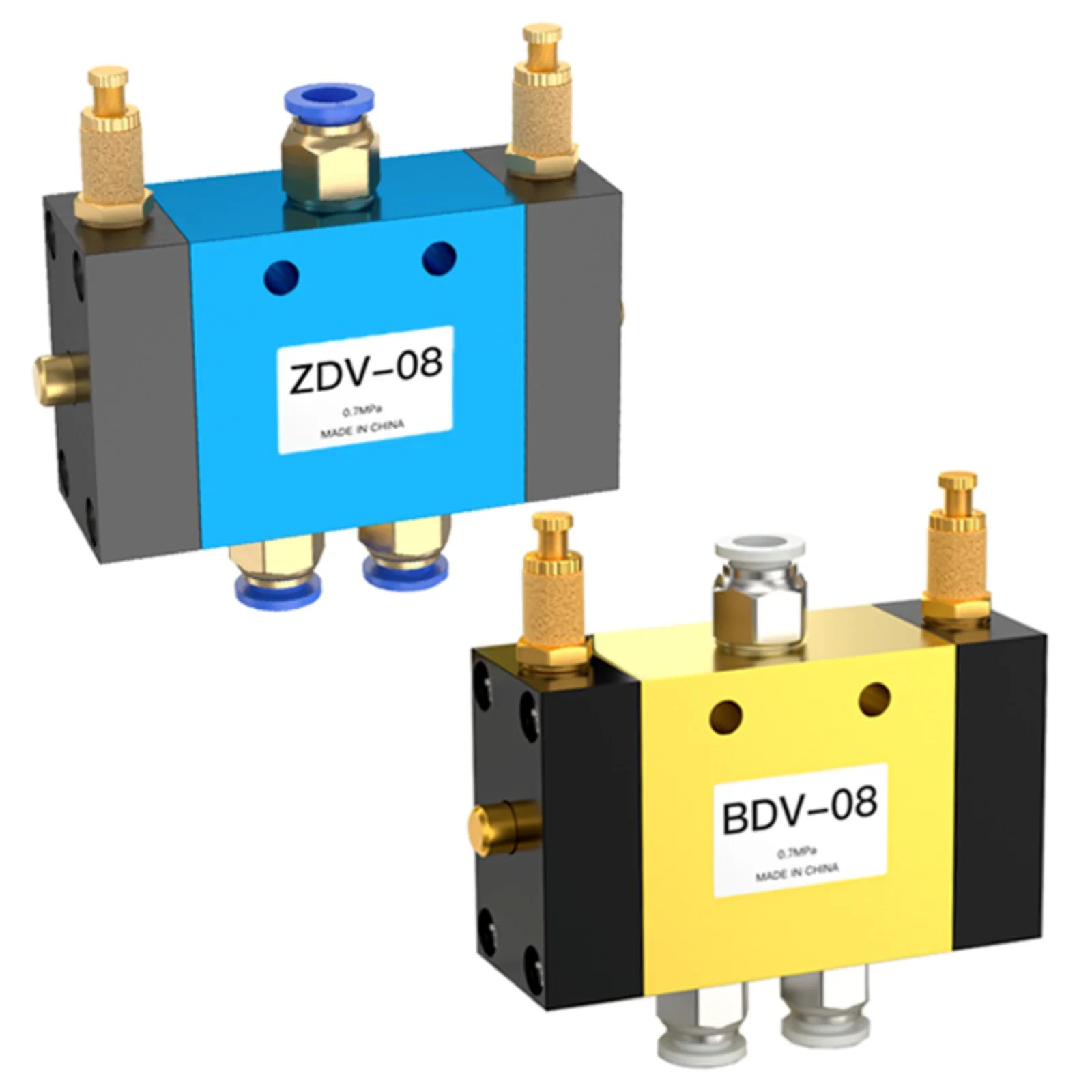 Cylinder Auto Reciprocating Valve Speed Control ZDV-08 BDV-08 Pneumatic Switch 2 Position 5 Port Adjustable Directional Control