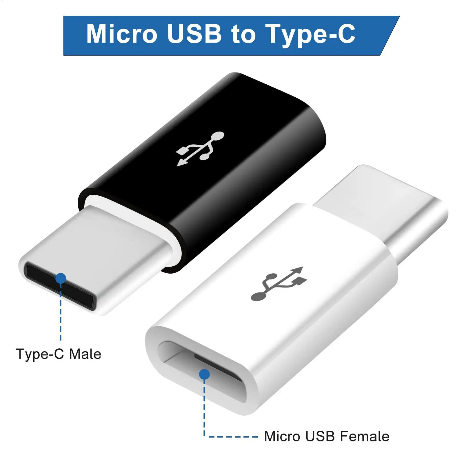 For Otg Micro To Type-c USB C Converter Type C Connector For Phone High-Speed Data Transfer Adapter Head With Compact Structure