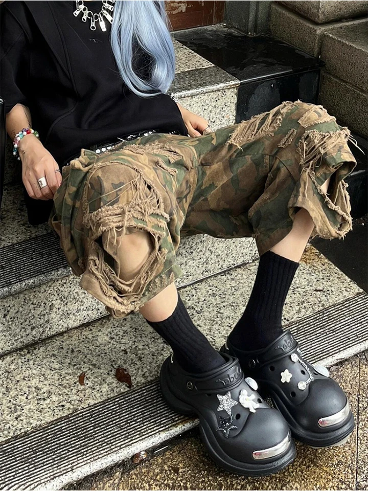 Summer Women Baddie Style Japanese Jorts Jean Shorts Y2K 2000s