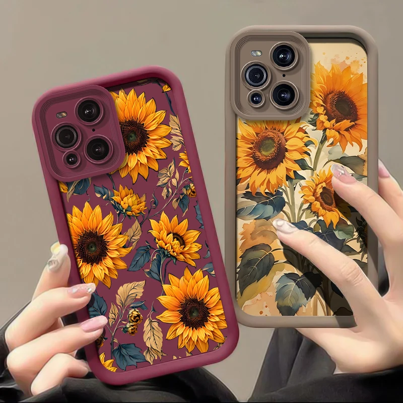 Bright Yellow Flowers Case For Vivo IQOO NEO Z1X Z3 Z3I T1X Silicone Shockproof Camera Lens Protection Soft Phone Cover Fundas