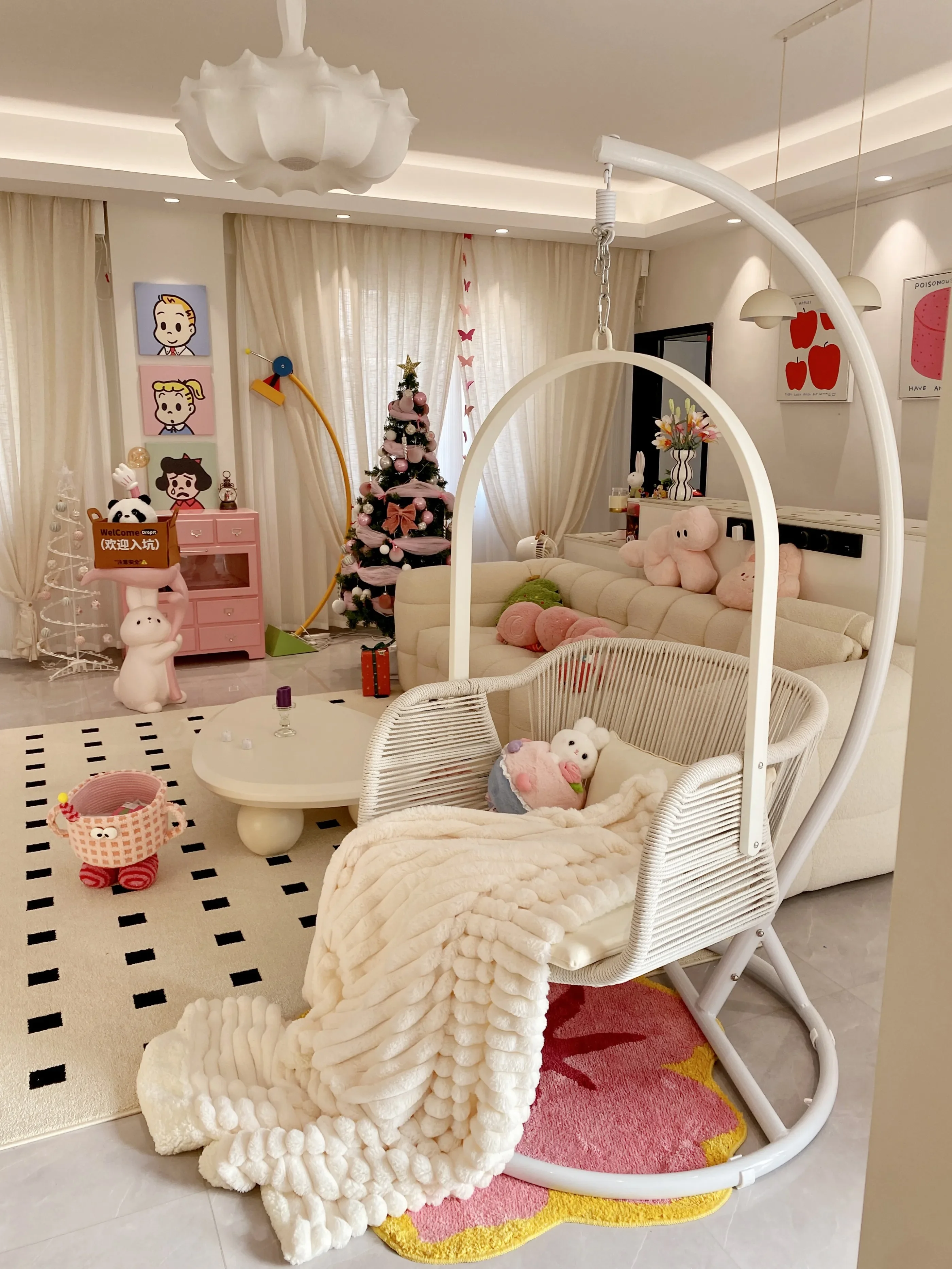 Indoor Swing Home Leisure Bird's Nest Girl's Bedroom, Living Room, Cradle Chair,