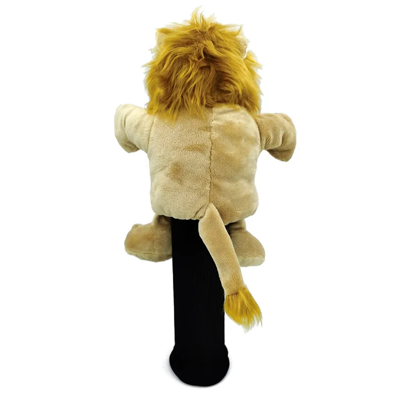 Cartoon Lion Golf Driver Headcover 460cc Animal Head Cover Golf Club Accessories 2 Colors Mascot Novelty Cute Gift