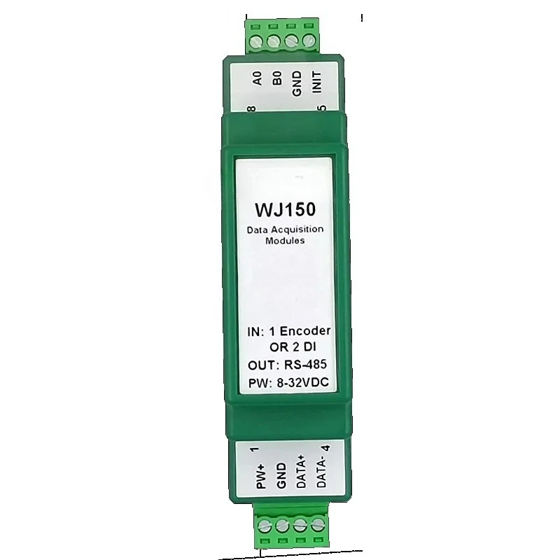

WJ150-485 1-позиционный энкодер, счетчик импульсных сигналов или 2-сторонний высокоскоростной счетчик DI, модуль Modbus RTU