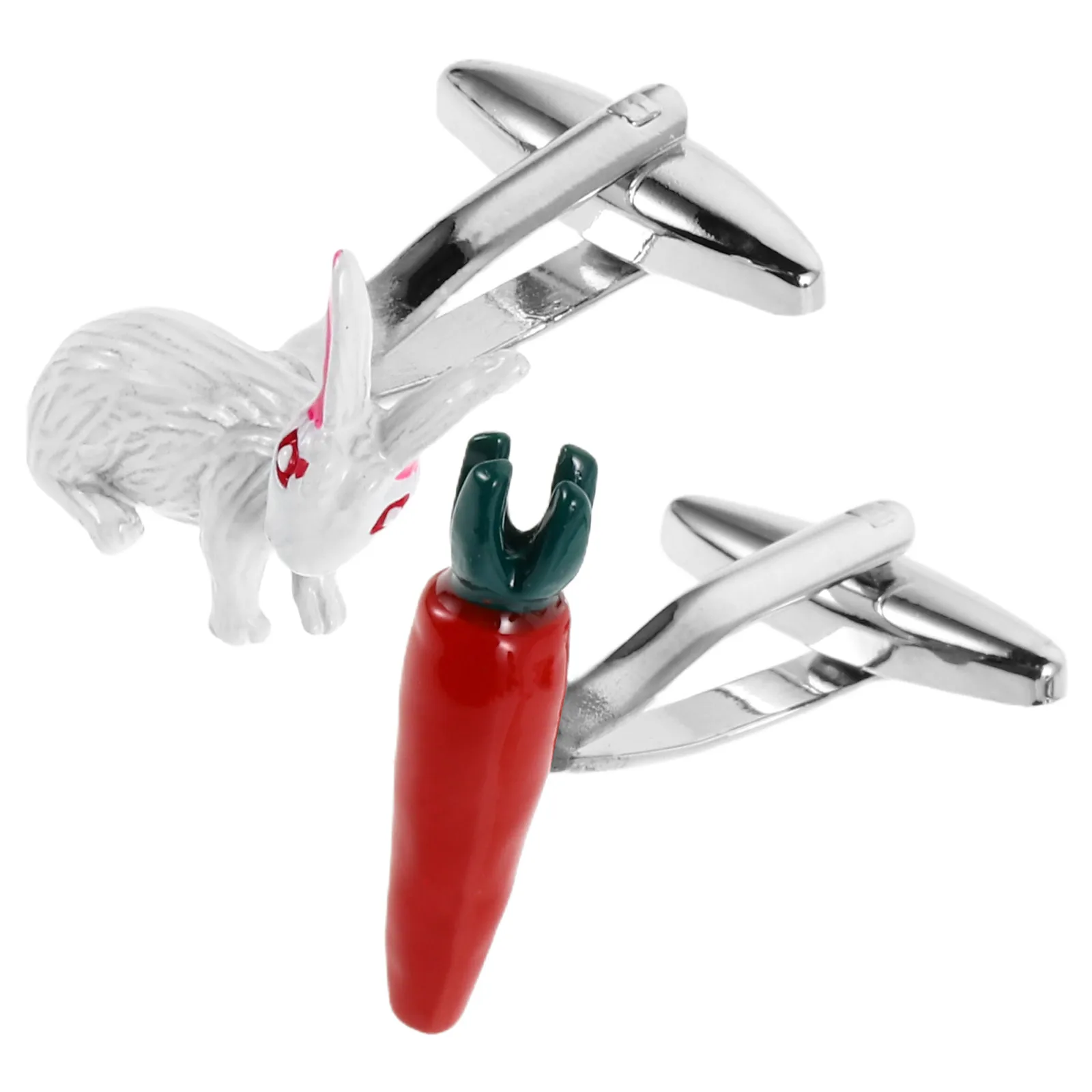 

Easter Cufflinks Mens Shirts Sleeve Nails Carrot Jewelry Women Unique Design Copper Material Festival Parties Holiday Gatherings