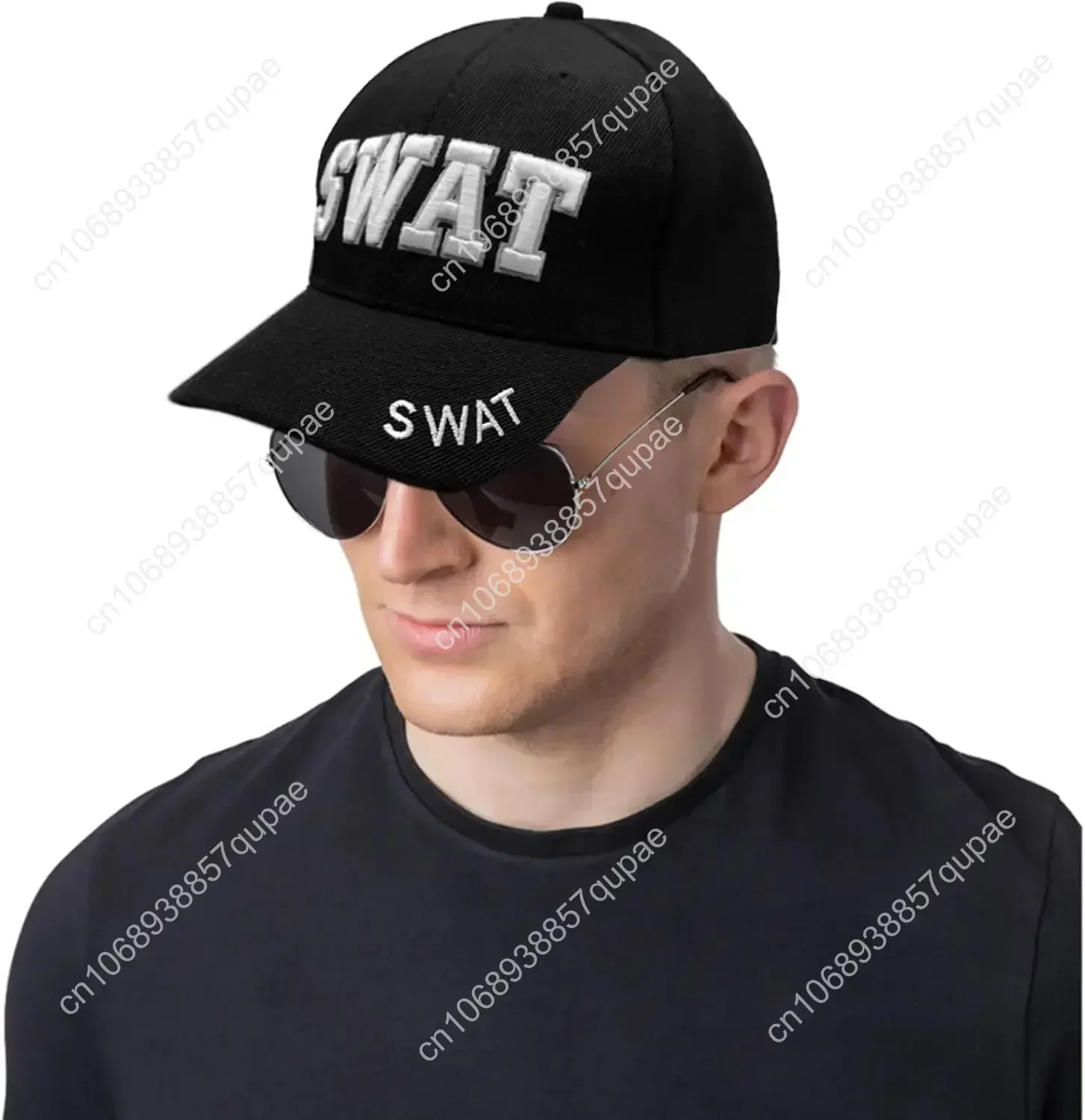 

Law Enforcement Baseball Cap & Metal Handcuffs for Costumes, Parties, Events