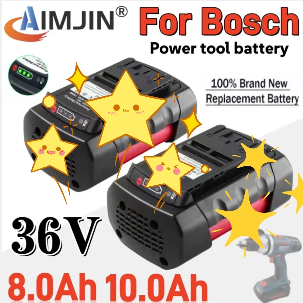

For Bosch 36V Li-Ion Battery Compatible BAT4030 BAT4040 BAT4050 BTA4060 High Capacity 8000mAh 10000mAh Power Tools Replacement