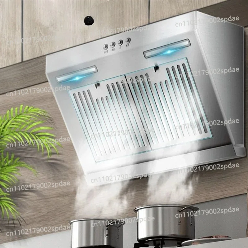 24m³ Wall Mount or Under Cabinet Heating Auto-Cleaning Range Hood Gesture Sensing/Touch Control Panel Mini Range Hood Small Size