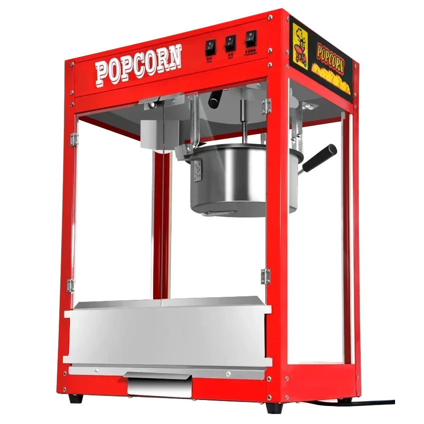 

New commercial popcorn machine. Spherical. Fully automatic electric. New style. Corn flower machine. Grain machine.