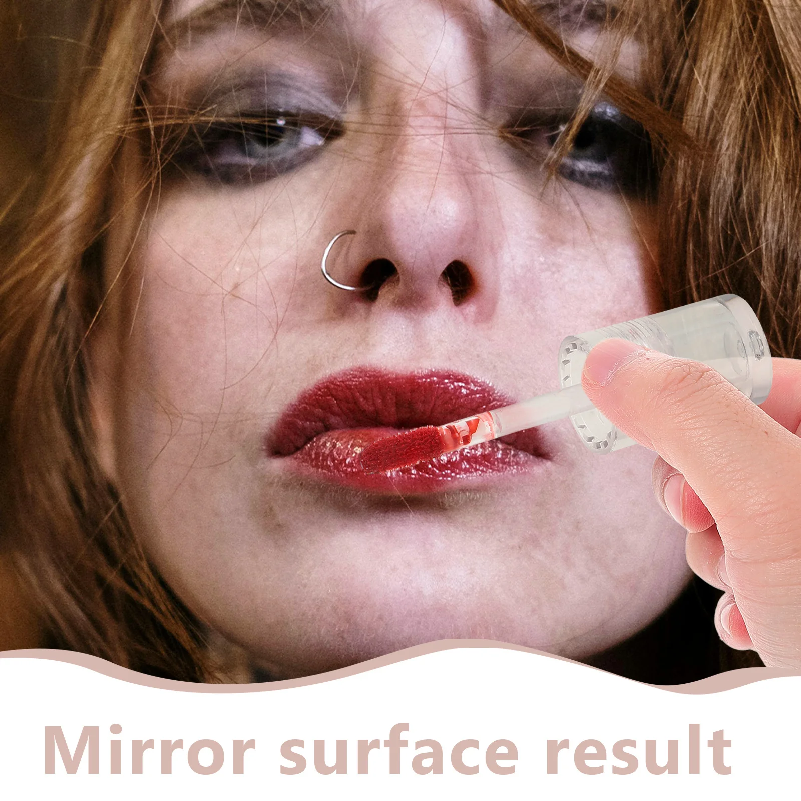 ملمع شفاه سائل لامع ملمع شفاه طويل الأمد تركيبة مرطبة تأثير ممتلئ للنساء لمسة نهائية شفافة أو ملونة #5
