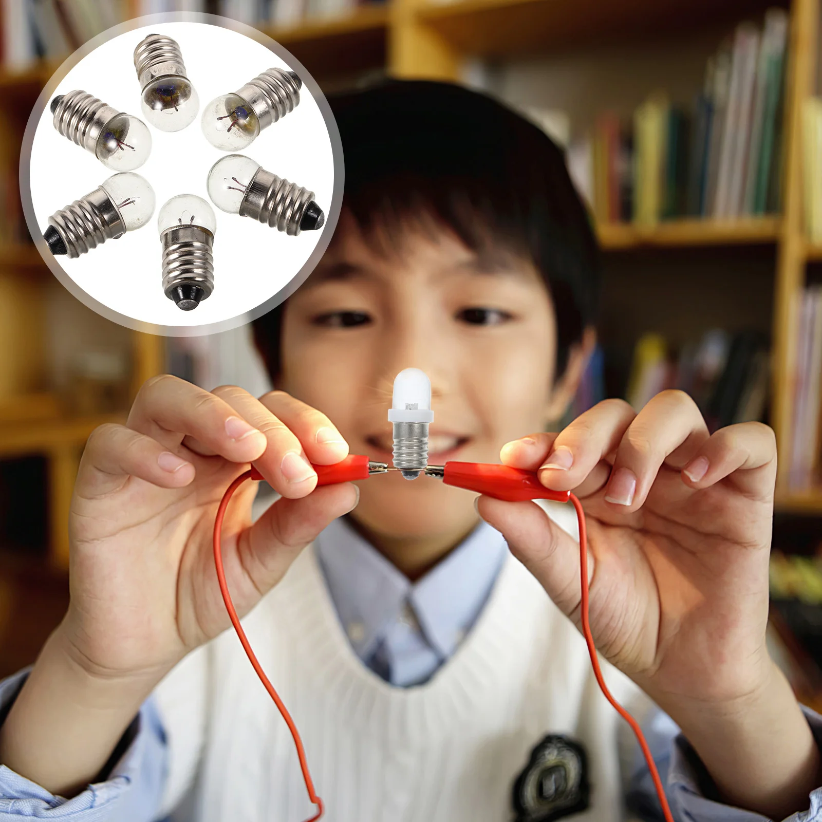 

Набор из 12 миниатюрных лампочек с винтовым цоколем 25В 0.3А для винтажных фонарей, физических экспериментов и образовательных электротехнических проектов