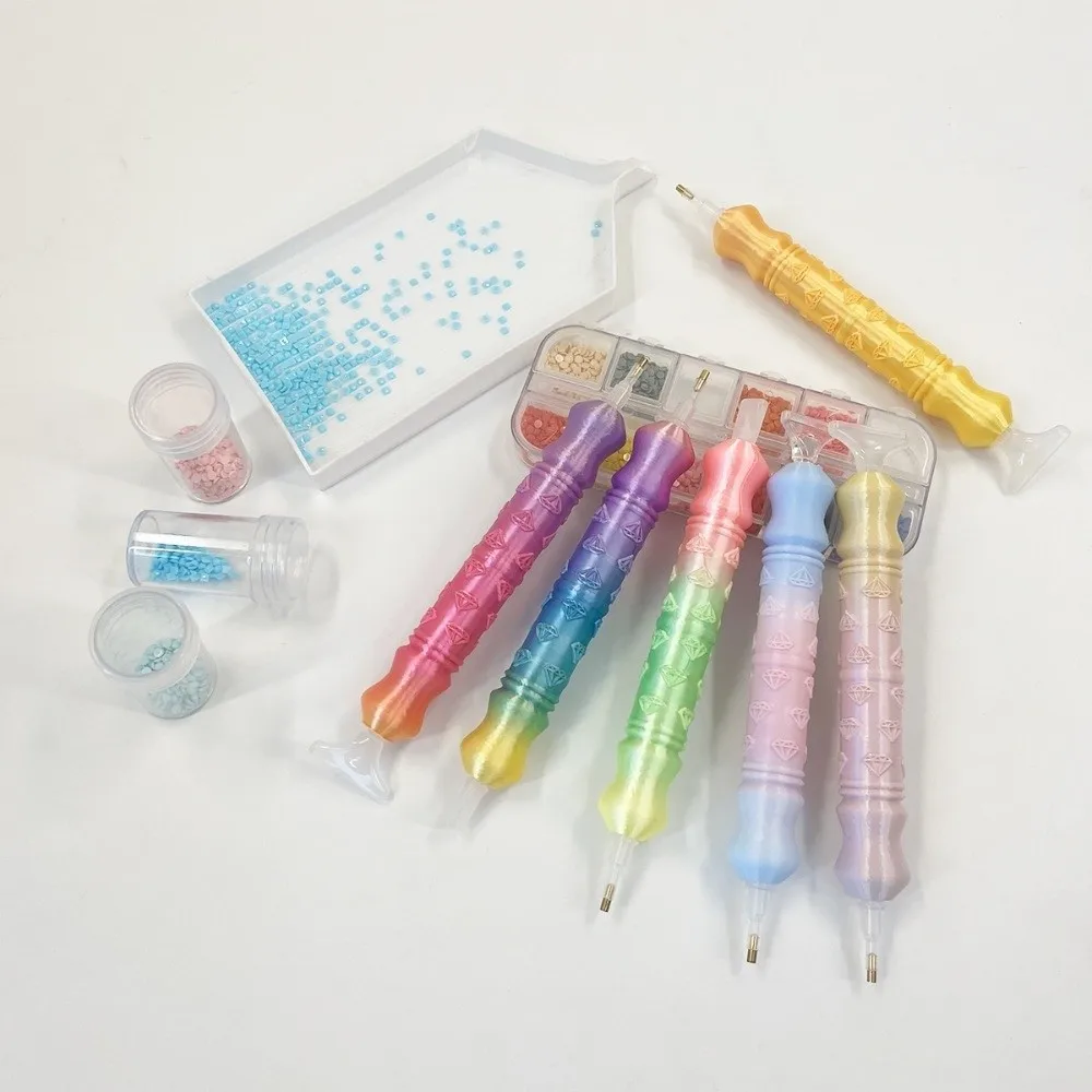 Replacement Pen Heads 5D Diamond Painting Pen Kit DIY Craft Embroidery Point Drill Pens with 5 Multifunctional Pen Tips