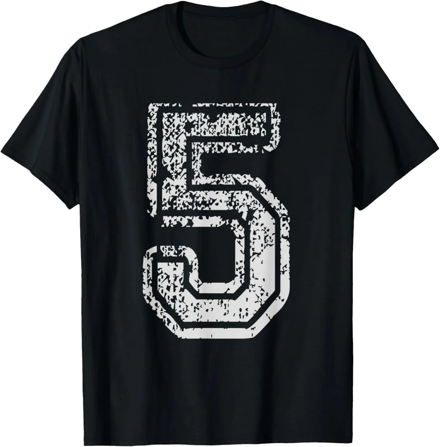 Team Jersey Uniforms Number 5 Five School Sports Birthdays T-Shirt