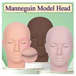 3 Layers Training Lash Mannequin Head For Practice Grafting Eyelash Extension Doll Face Silicone Model Head Makeup Tool Supplies