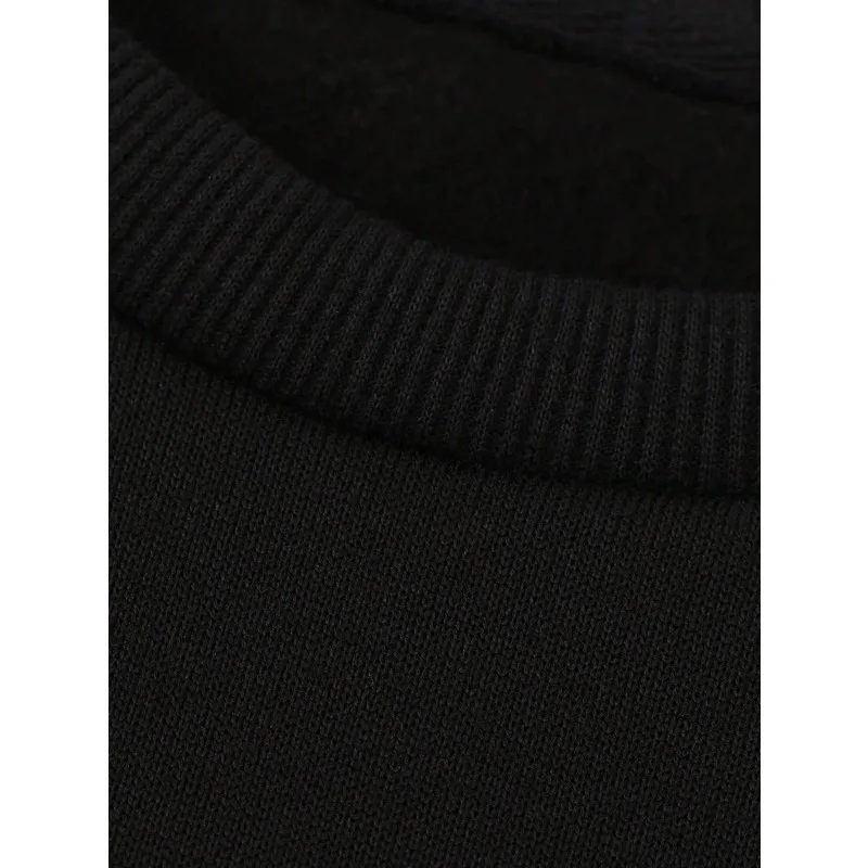 디즈니 할로윈이 여기에 있습니다! 호박과 마녀 요소가 돋보이는 유니섹스 스타일 크루넥 가을/겨울 풀오버 스웨트셔츠