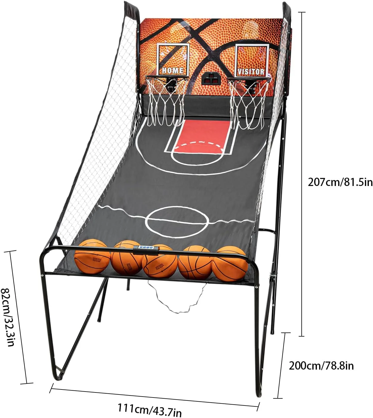 حامل كرة سلة ترفيهي داخلي ، لعبة شخصين ، آلة إطلاق نار إلكترونية ، تسجيل تلقائي ، مدرب