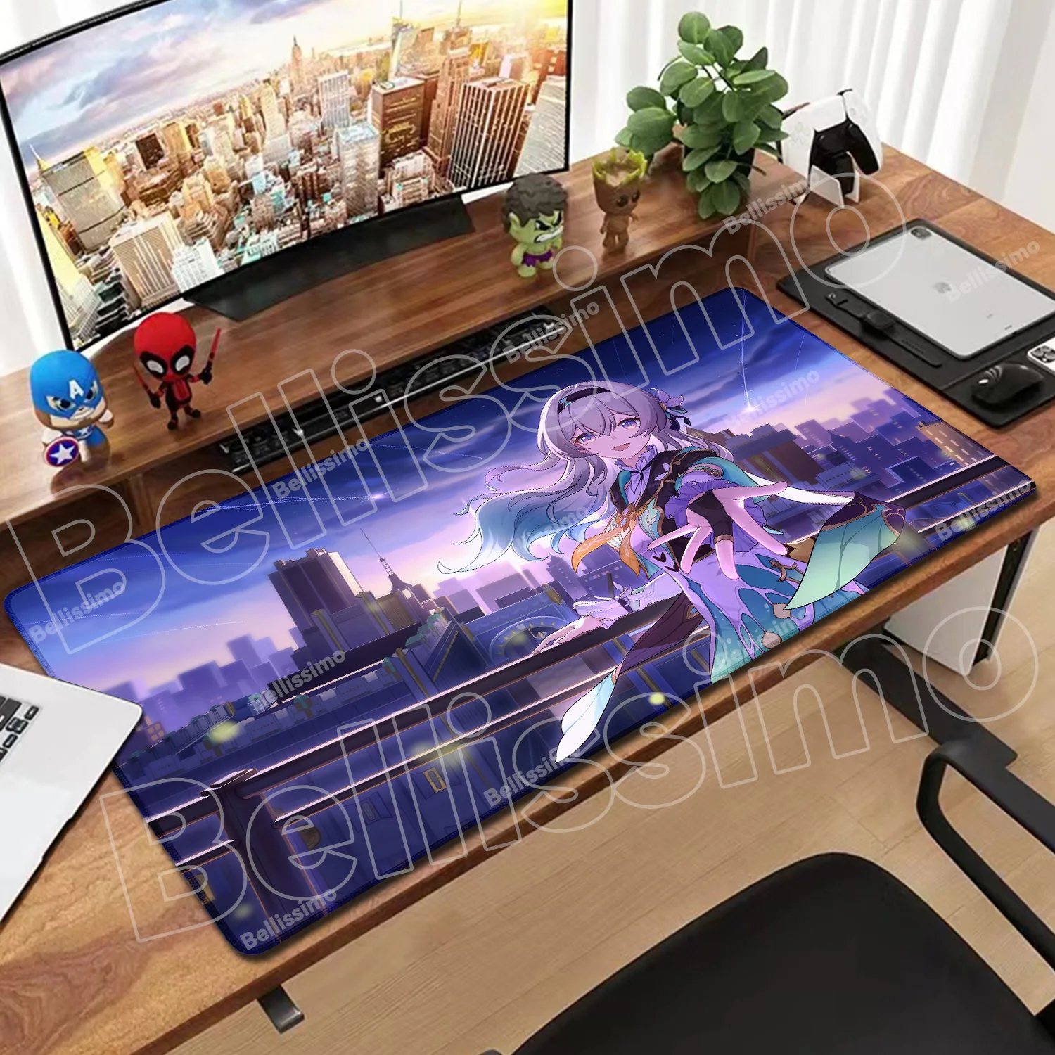 Honkai Impact 3 Kiana Kaslana Mousepad Large Gaming Mouse Pad LockEdge Thickened Computer Keyboard Table PC Accessory Desk Mat