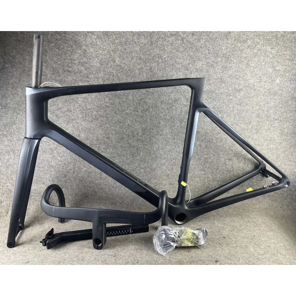 

V4RS Road Carbon Frame Black Color Speed Bike Frames T1000 T47 Disc Brake Racing Bicycle Frameset+Handlebar Custom Logo DPD Ship