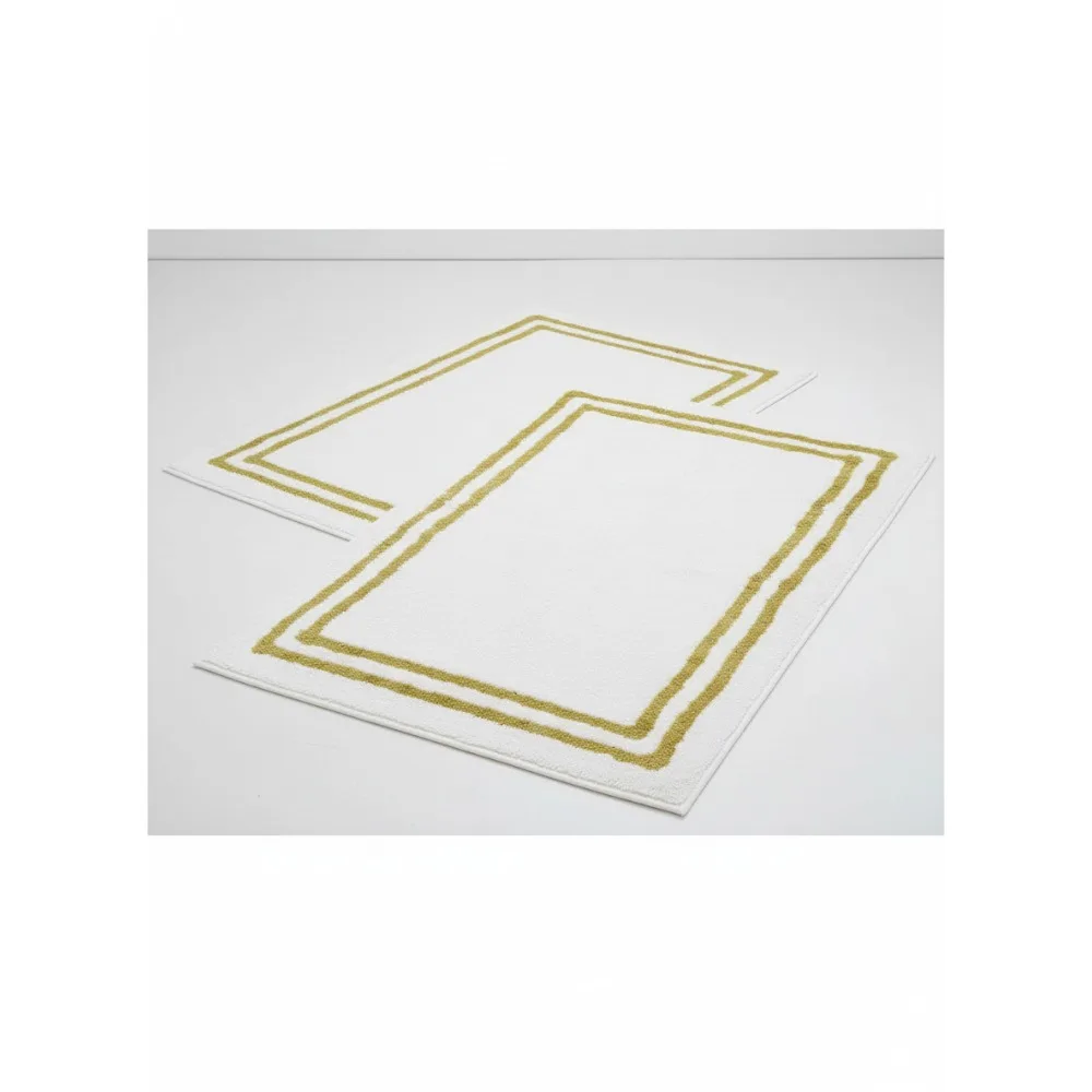 

Luxury Cotton Bath Mat Set 2x3 Feet, Soft Plush for Spa Bathroom Decor, Machine Washable (2-Pack)