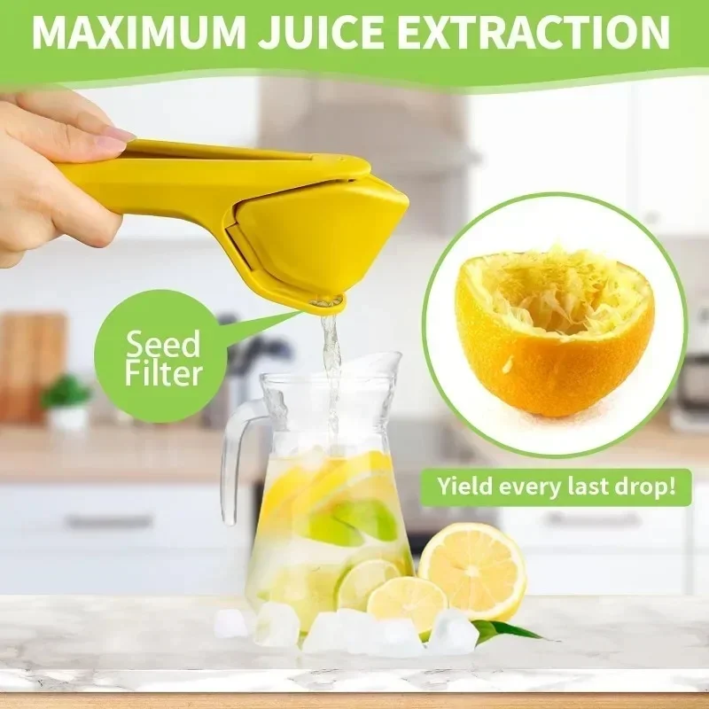 NEW Handheld Lemon Juicer Small Manual Fruit Juicer Citrus Squeezer Folds Flat Design To Save Storage Space and Is Easy To Use