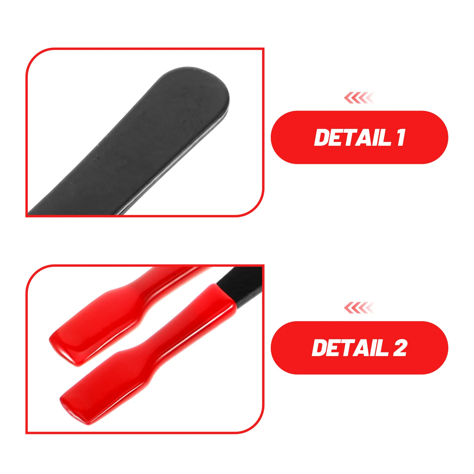 4Pcs Stainless Steel Flat Tip Tweezers Non Slip Rubber Coating for Stamp Handling Coin Sorting Scrapbooking Collectors Tools - view 3