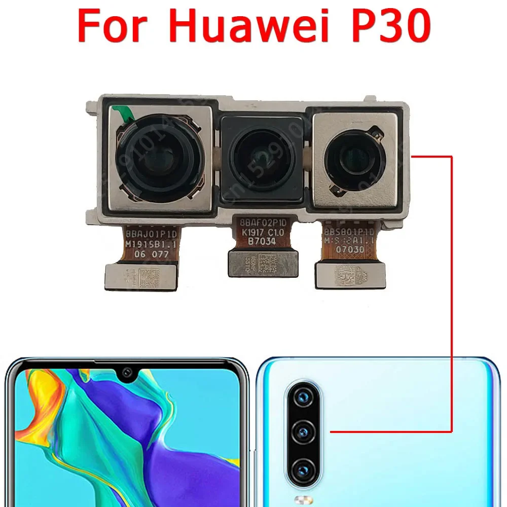 Back Rear Camera For Huawei P9 P10 Plus P20 Lite P30 Pro Camera Module Backside View Replacement Repair Spare Parts