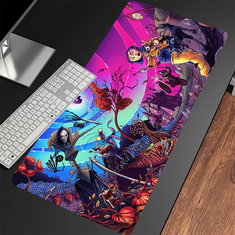 Mouse Pads Custom Keyboard Anime Horry C-Coralines Mousepad Large Office Table Mat Gaming Laptop Non-slip MousePad Carpet