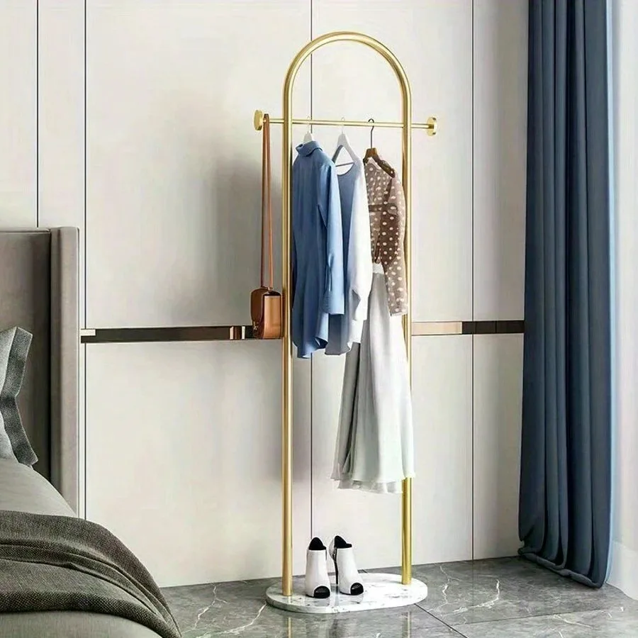 Nordic-style floor-standing clothes rack for home use in the bedroom, popular on Instagram, simple modern light luxury coat rack