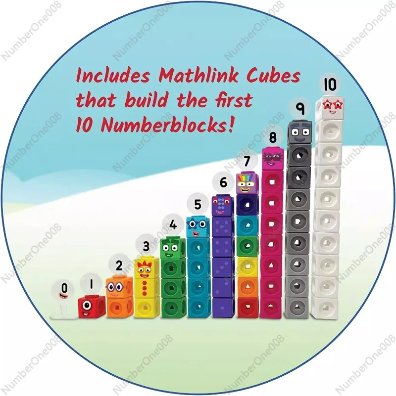 American Hand2mind LR Children's Enlightenment Building Block Magic Block Number Practice Numberblocks