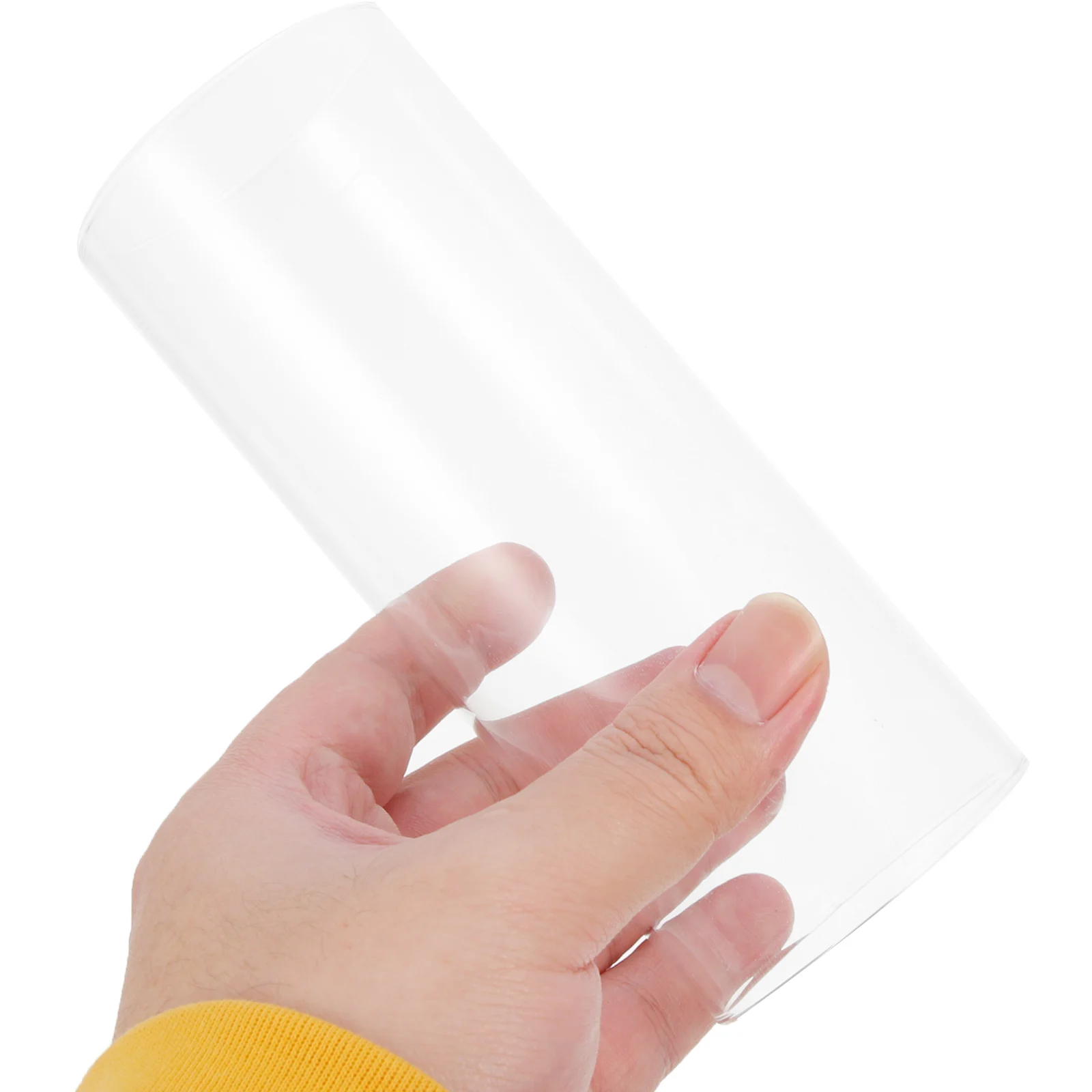 4 قطع من أغطية الزجاج البورسليكات العالية، ظلال أسطوانية شفافة مقاومة للرياح، حرفة زخرفية واقية