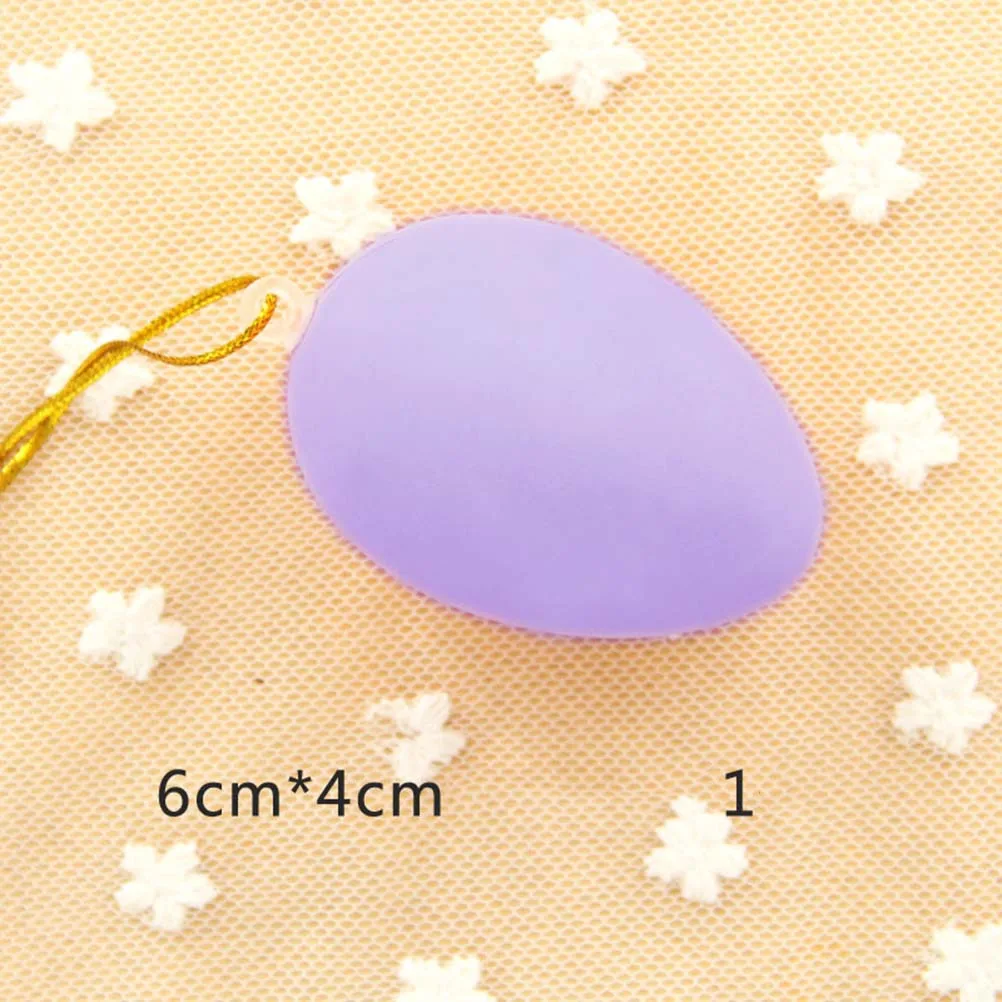 12Pcs Hand Painted Plastic Easter Eggs Realistic Look Interactive Children's Activity Set for Holiday Decoration Craft