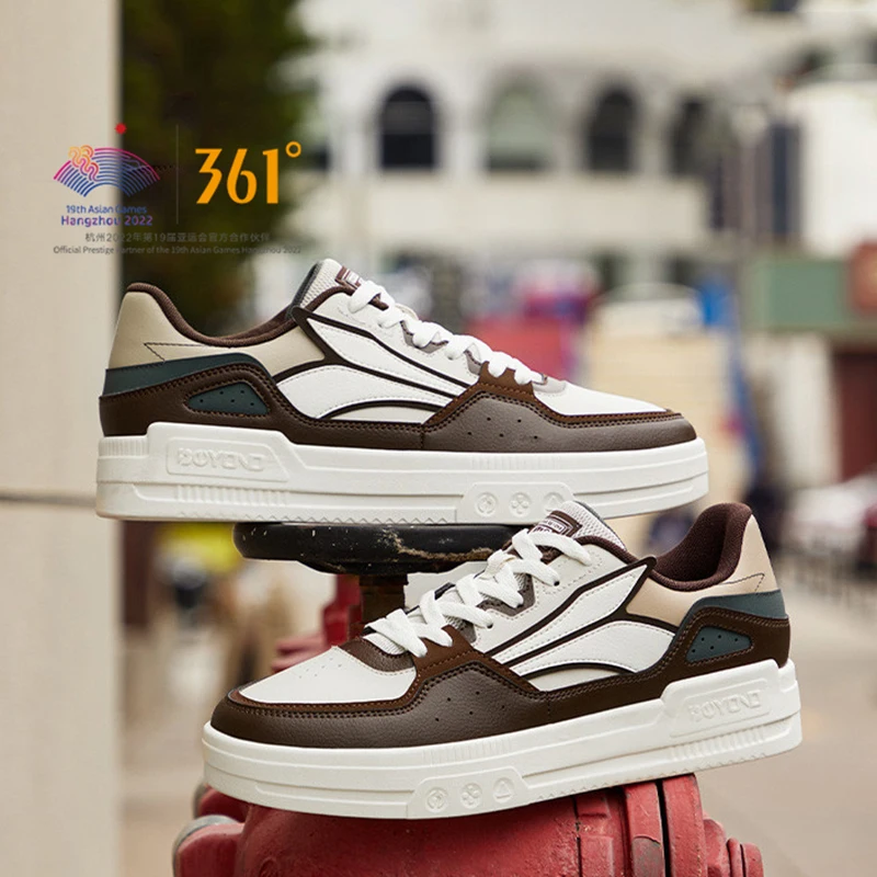 

361 Degrees Men Board Sports Shoes Flying Standard Retro All-Match Stitching Light High Elastic Casual Male Sneakers 672336626