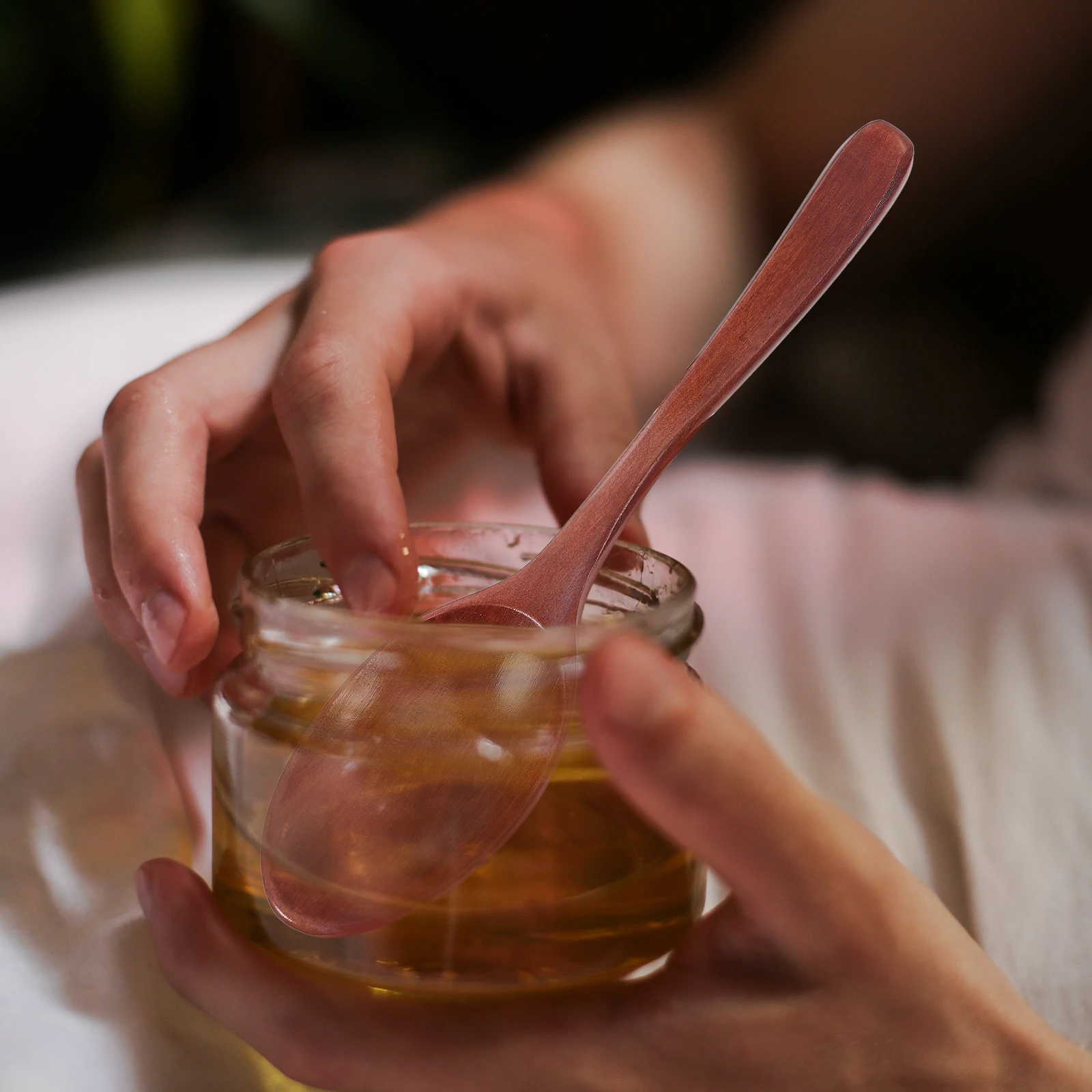 

2pcs Coffee Spoon Honey Stirring Spoons Syrup Stirrer Mixing Scoop Dessert Stick Viscous Safe Use