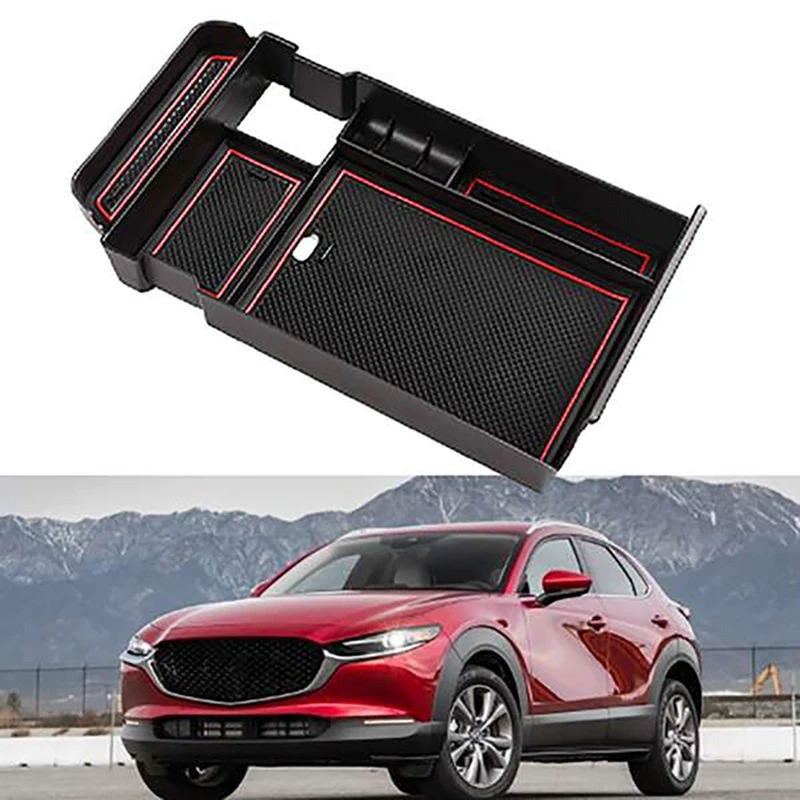 Car Central Armrest Storage Box for Mazda CX-30 CX30 2020 2021 Center Console Organizer Holder Containers